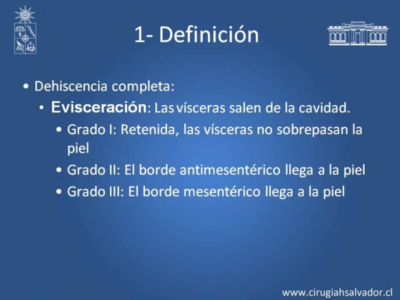 Diapositiva 5 de Manejo de la Evisceración
