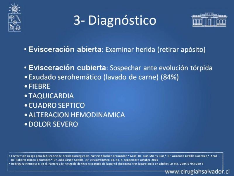 Diapositiva 12 de Manejo de la Evisceración