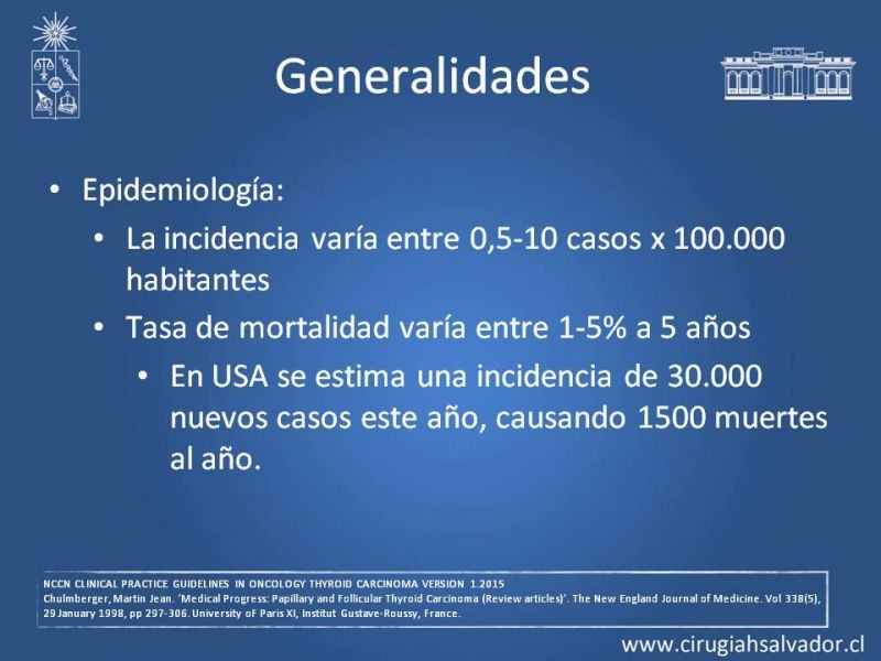 Diapositiva 4 de Cáncer Diferenciado de Tiroides
