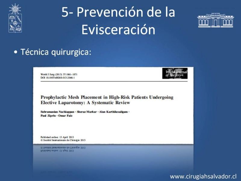 Diapositiva 21 de Manejo de la Evisceración