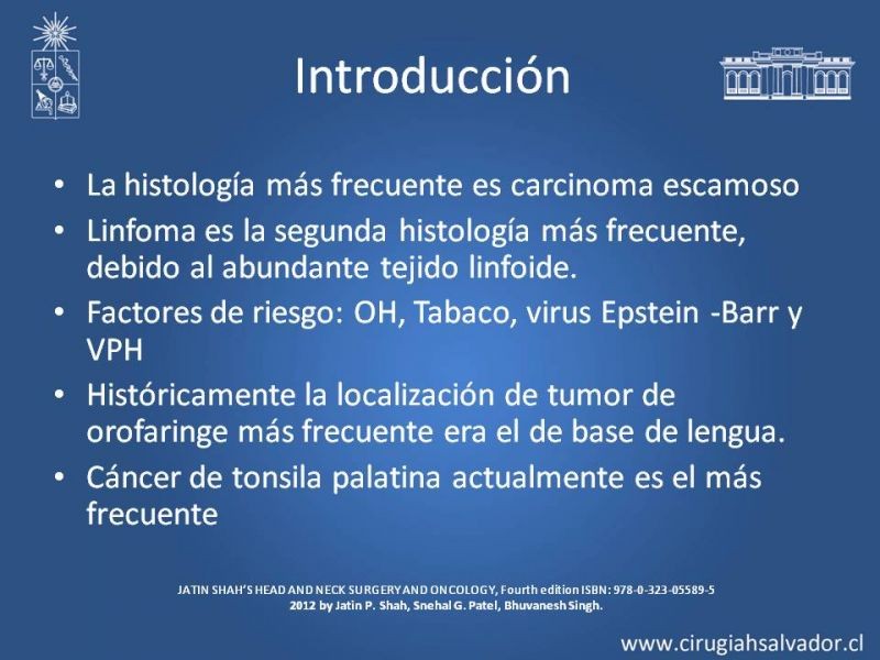 Diapositiva 1 de Cáncer de amígdala (Tonsila palatina)