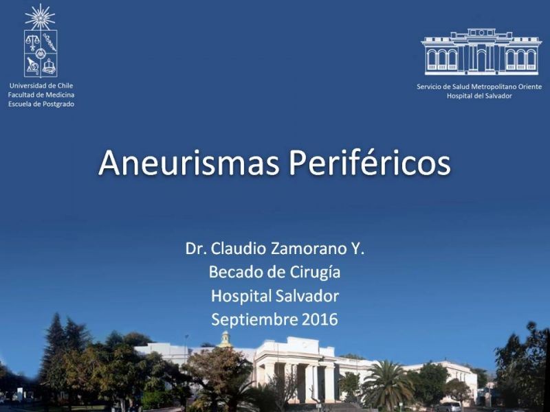 Diapositiva 34 de Aneurismas Periféricos