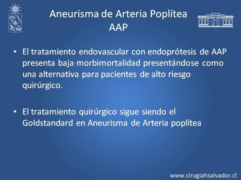 Diapositiva 32 de Aneurismas Periféricos