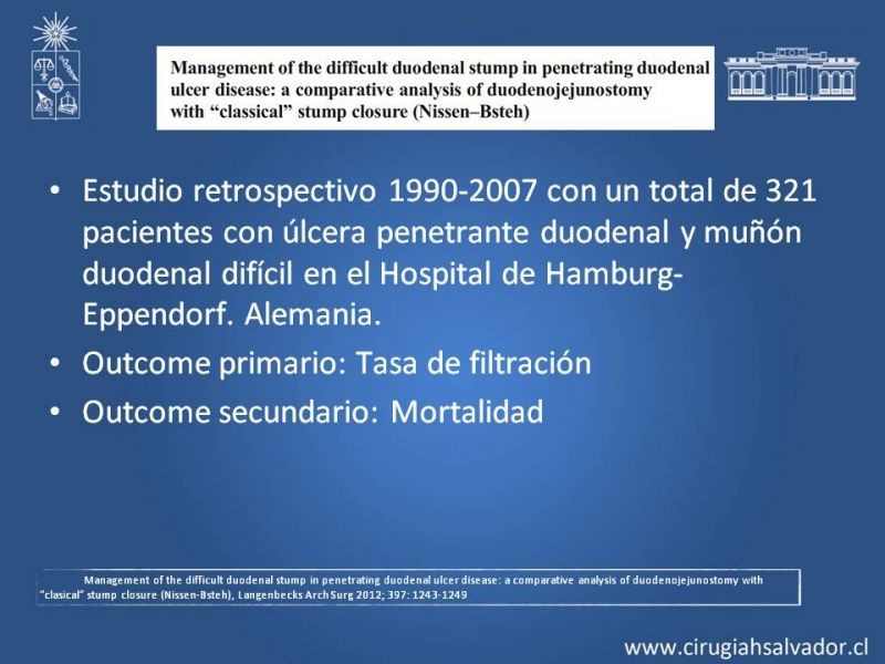 Diapositiva 22 de Manejo del muñón duodenal difícil