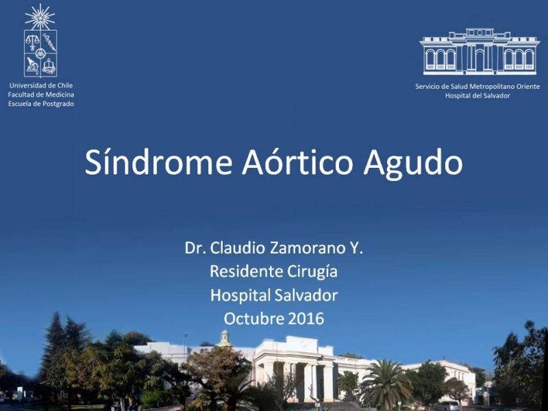 Diapositiva 37 de Síndrome Aórtico Agudo