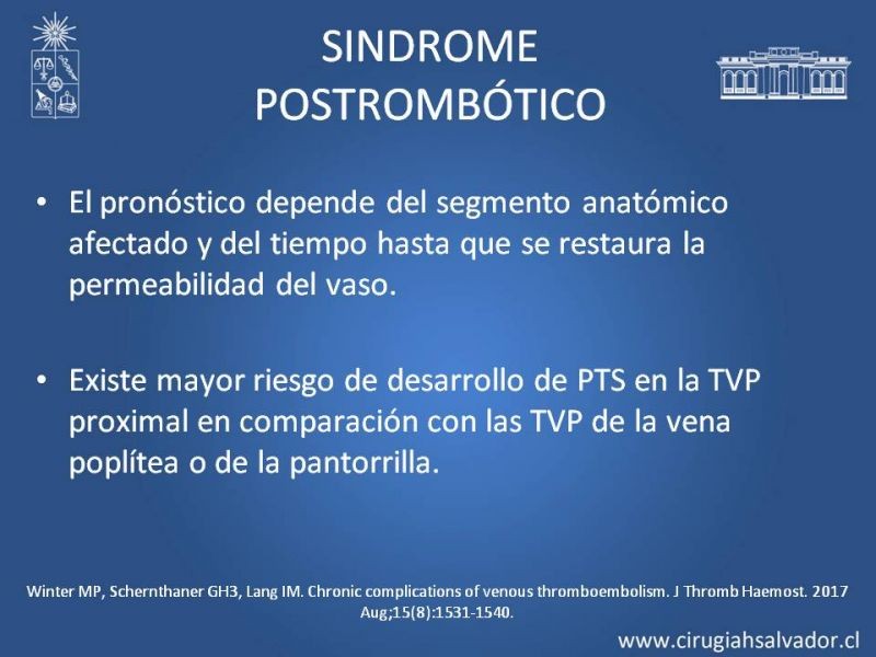 Diapositiva 13 de Indicación quirúrgica de la trombosis venosa profunda