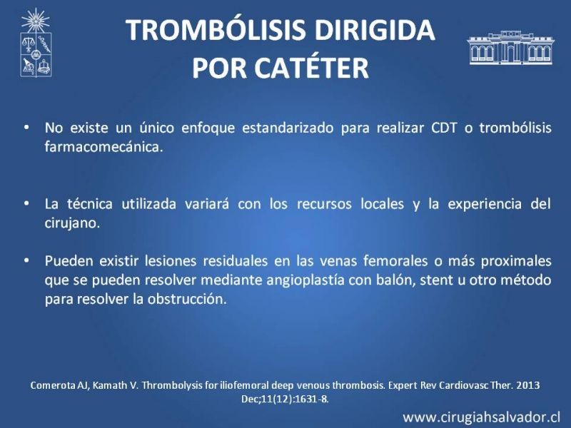 Diapositiva 21 de Indicación quirúrgica de la trombosis venosa profunda