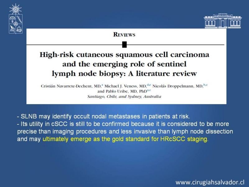 Diapositiva 23 de Ganglio centinela en Cáncer Espinocelular