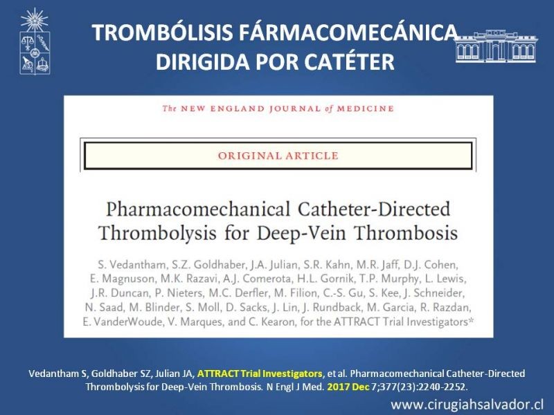 Diapositiva 37 de Indicación quirúrgica de la trombosis venosa profunda