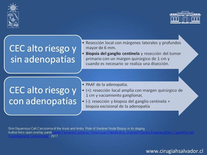 Diapositiva 9 de Ganglio centinela en Cáncer Espinocelular