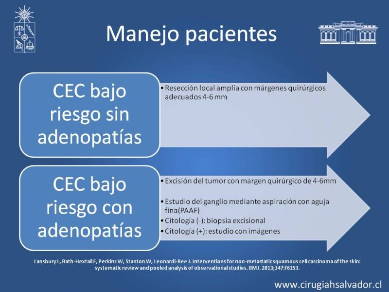 Diapositiva 8 de Ganglio centinela en Cáncer Espinocelular