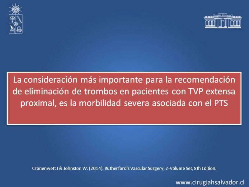 Diapositiva 16 de Indicación quirúrgica de la trombosis venosa profunda