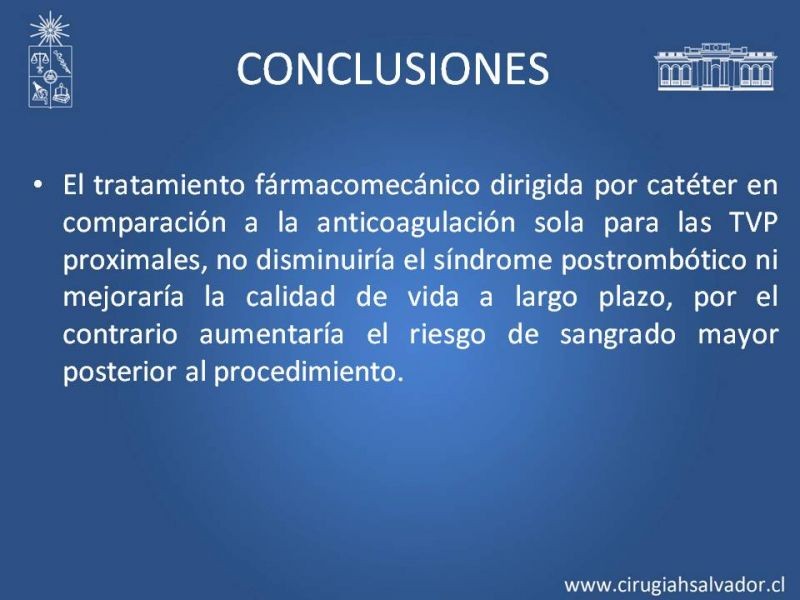 Diapositiva 48 de Indicación quirúrgica de la trombosis venosa profunda