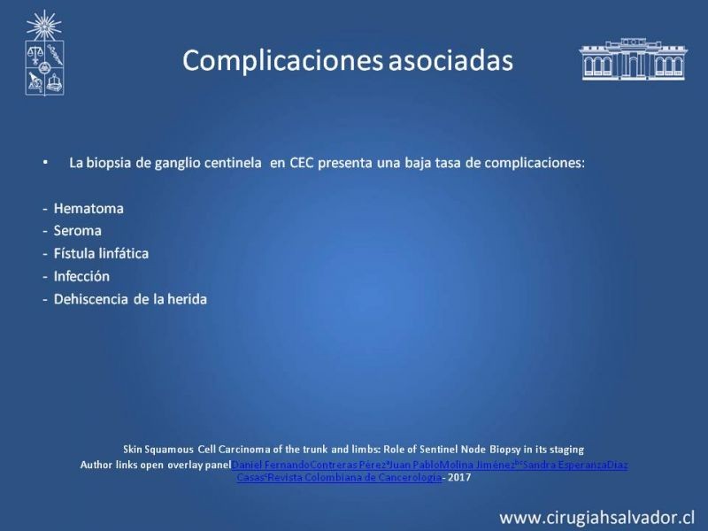 Diapositiva 20 de Ganglio centinela en Cáncer Espinocelular