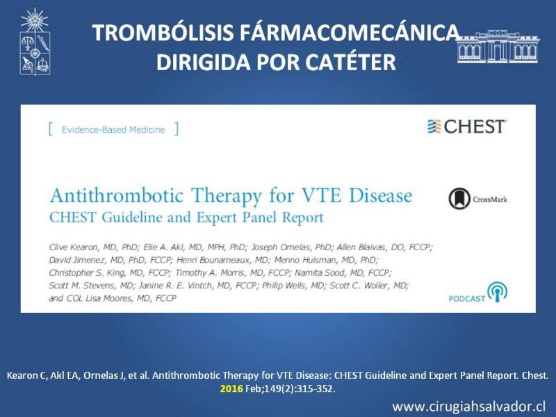 Diapositiva 32 de Indicación quirúrgica de la trombosis venosa profunda
