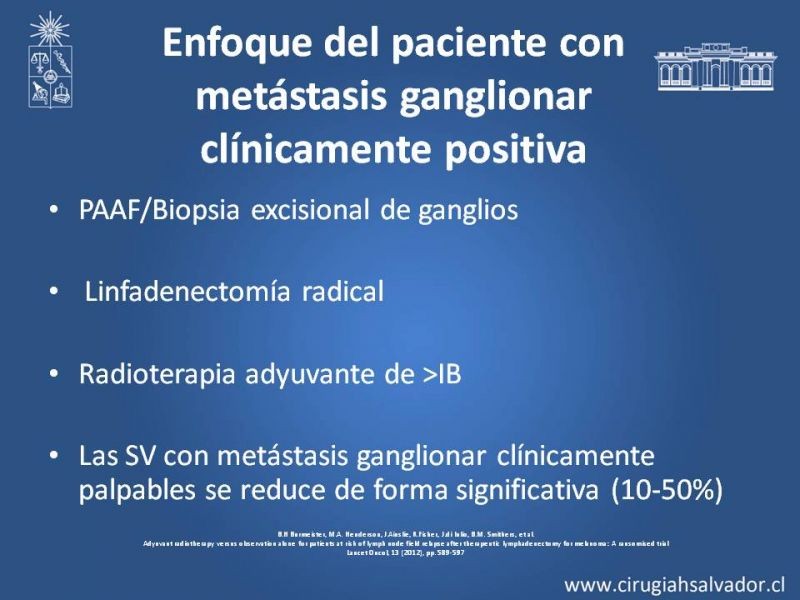 Diapositiva 38 de Manejo Quirúrgico del Melanoma 