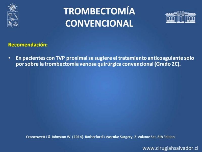 Diapositiva 45 de Indicación quirúrgica de la trombosis venosa profunda