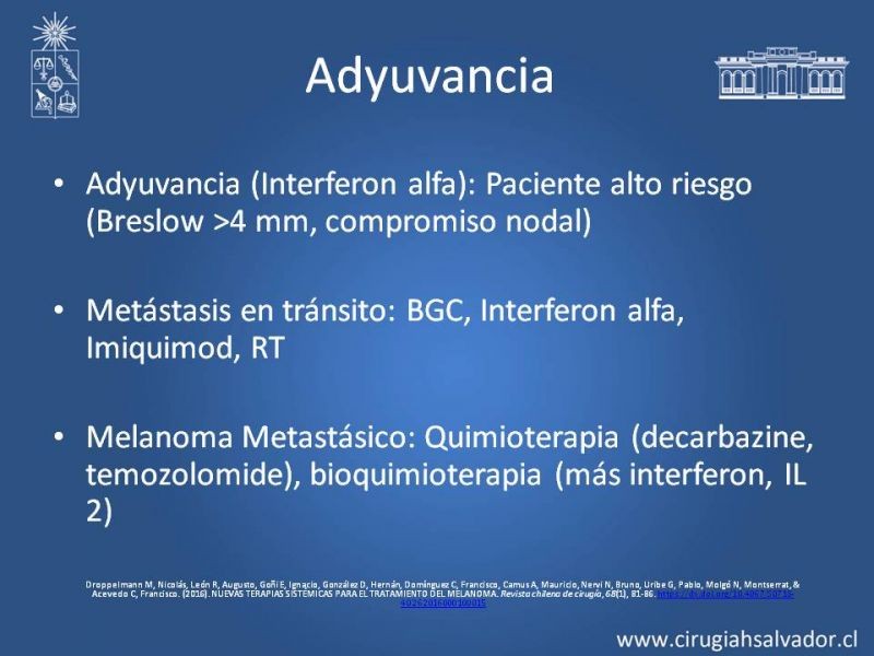 Diapositiva 41 de Manejo Quirúrgico del Melanoma 