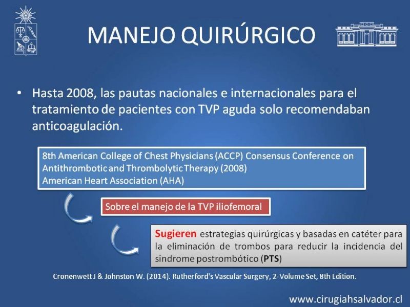 Diapositiva 9 de Indicación quirúrgica de la trombosis venosa profunda