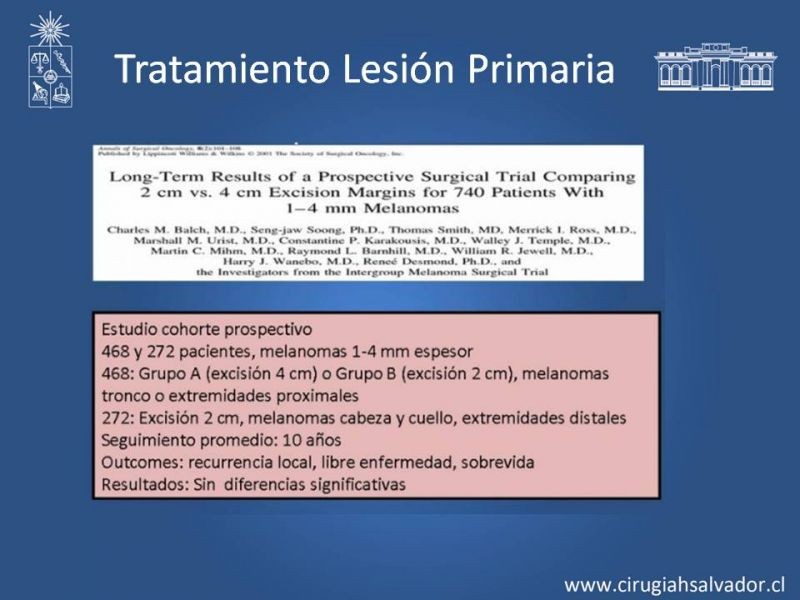 Diapositiva 34 de Manejo Quirúrgico del Melanoma 