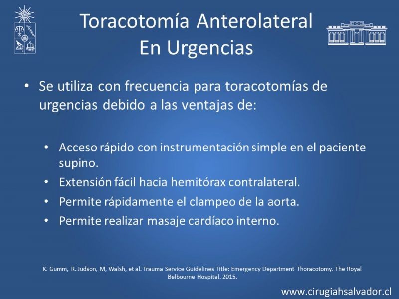 Diapositiva 31 de Accesos quirúrgicos torácicos
