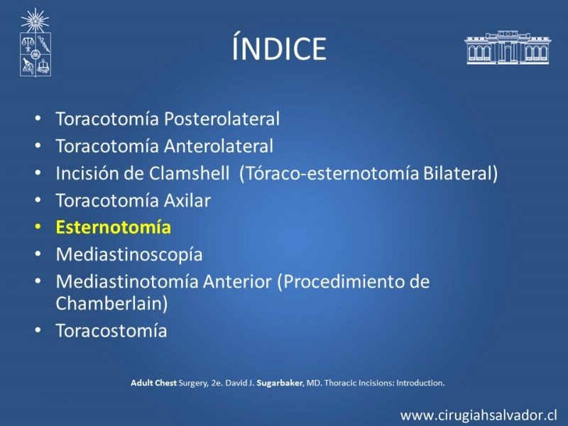 Diapositiva 50 de Accesos quirúrgicos torácicos