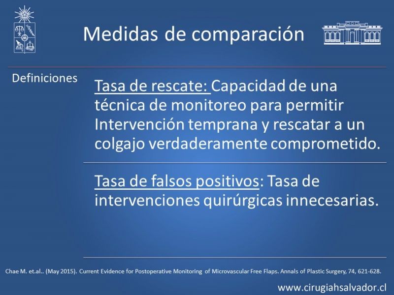 Diapositiva 7 de Monitorización de colgajos