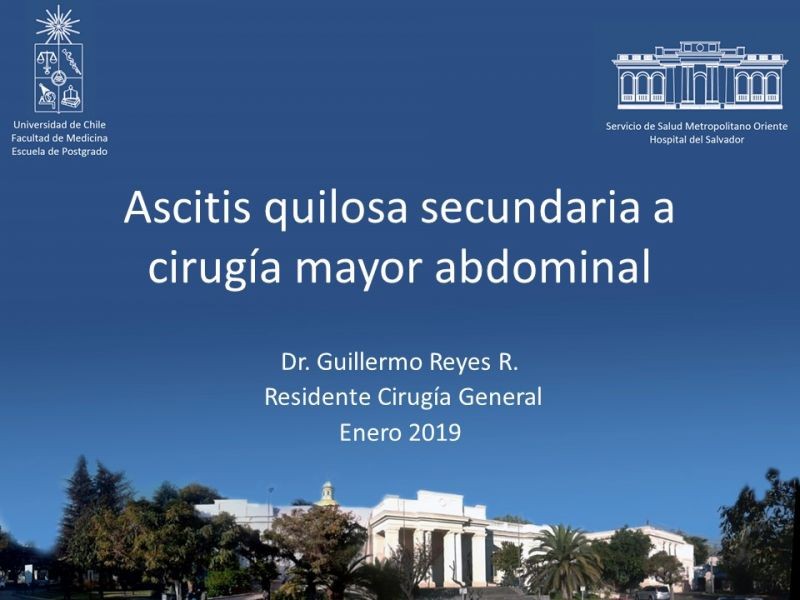 Diapositiva 30 de Ascitis quilosa secundaria a cirugía mayor abdominal