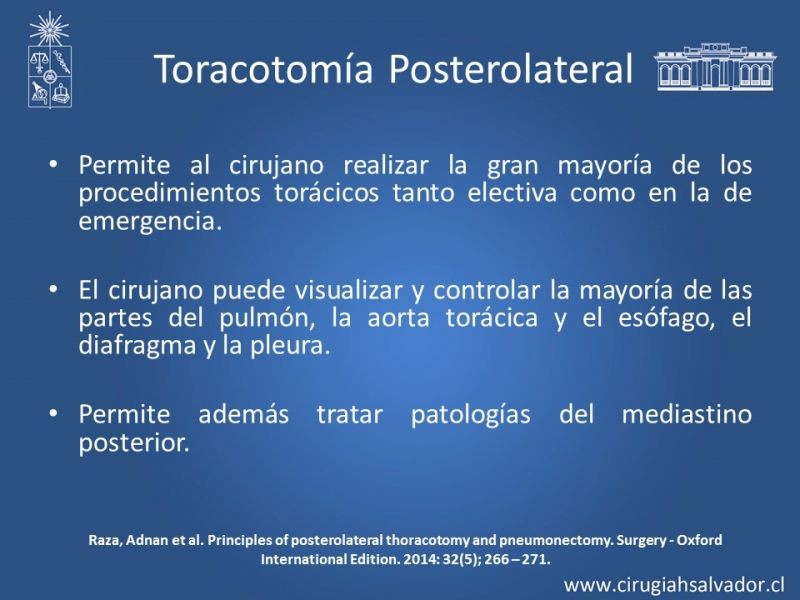 Diapositiva 16 de Accesos quirúrgicos torácicos