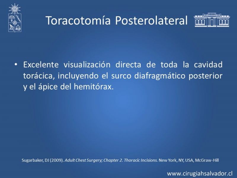 Diapositiva 6 de Accesos quirúrgicos torácicos