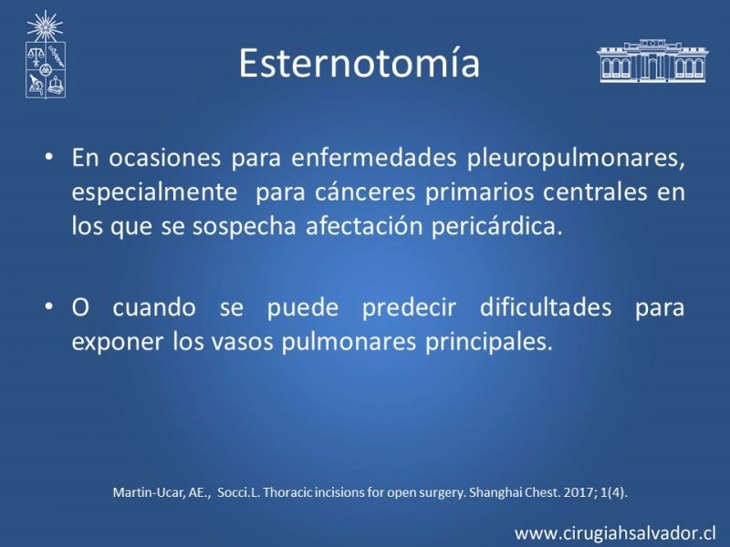 Diapositiva 52 de Accesos quirúrgicos torácicos