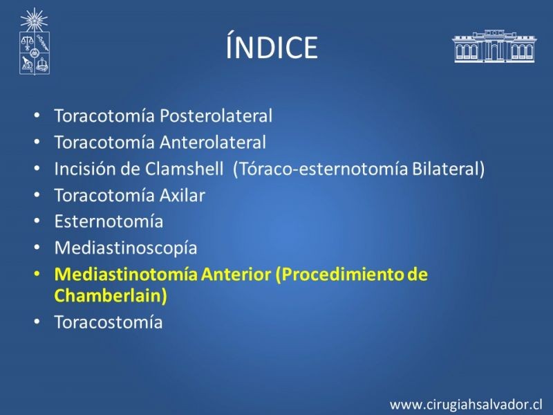 Diapositiva 40 de Accesos quirúrgicos torácicos