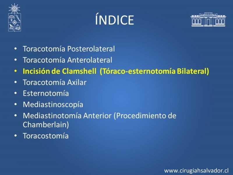 Diapositiva 33 de Accesos quirúrgicos torácicos
