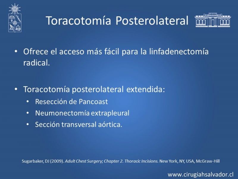 Diapositiva 18 de Accesos quirúrgicos torácicos