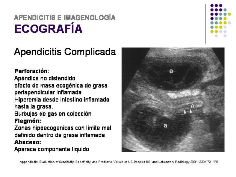 Diapositiva 24 de Imagenología y Apendicitis