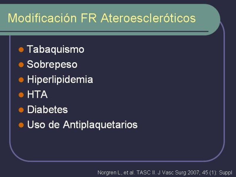 Diapositiva 3 de Tratamiento Médico de la EAO