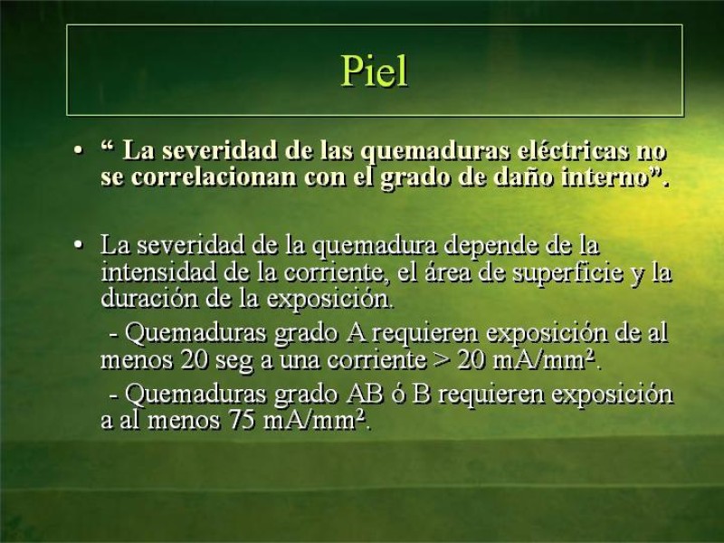 Diapositiva 20 de Lesiones Eléctricas