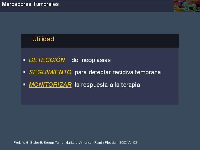 Diapositiva 4 de Marcadores Tumorales