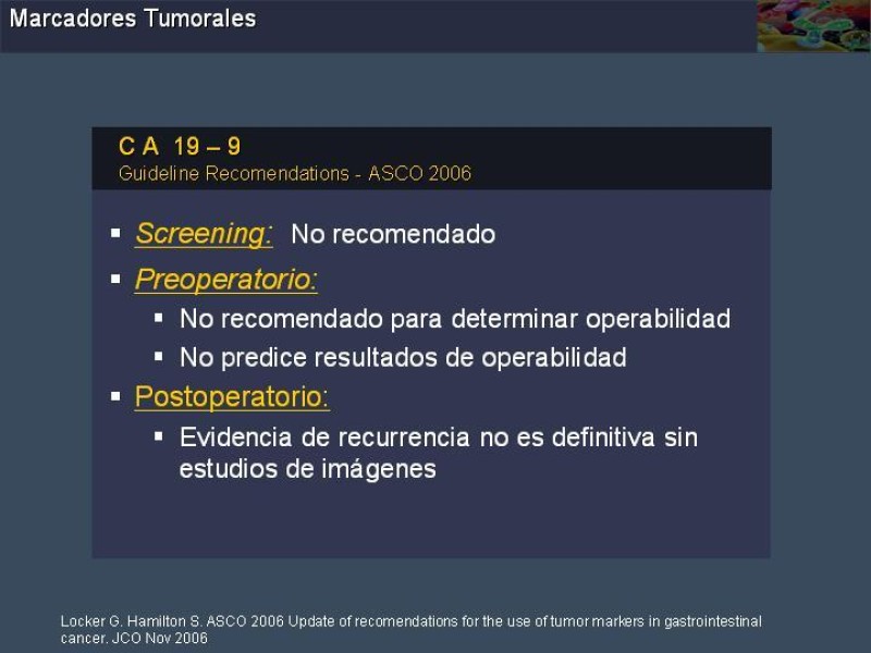 Diapositiva 18 de Marcadores Tumorales