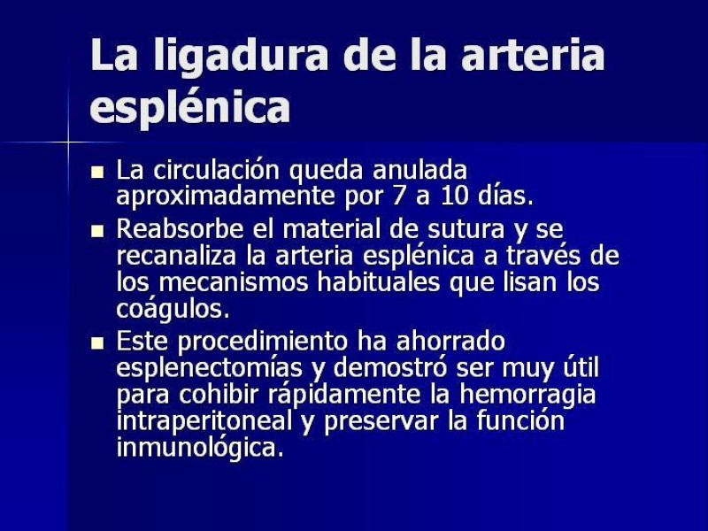 Diapositiva 21 de Trauma Esplenico