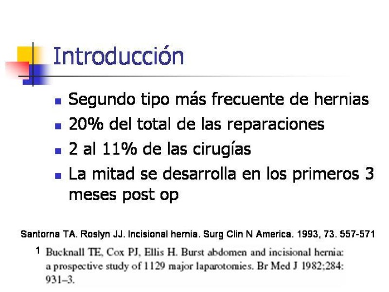Diapositiva 1 de Hernia Incisional