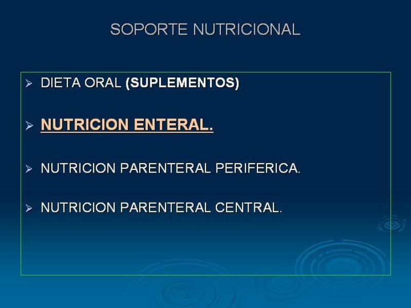 Diapositiva 19 de Soporte Nutricional en Cirugía