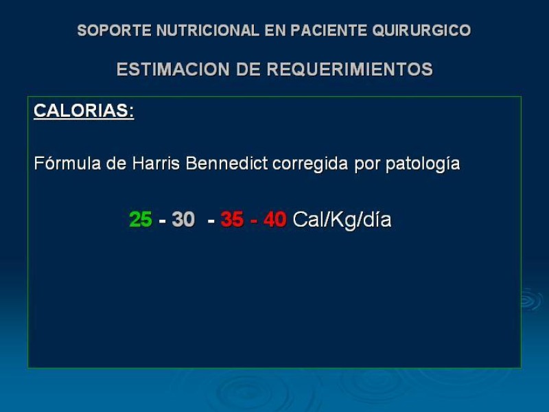 Diapositiva 14 de Soporte Nutricional en Cirugía