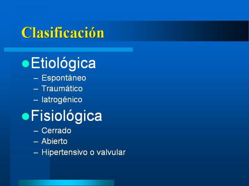 Diapositiva 3 de Neumotórax Espontáneo Primario