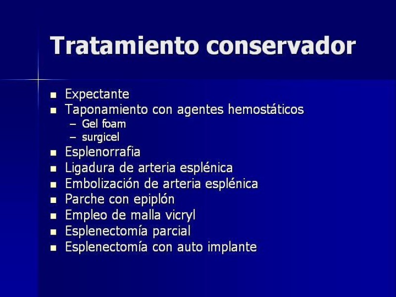 Diapositiva 14 de Trauma Esplenico