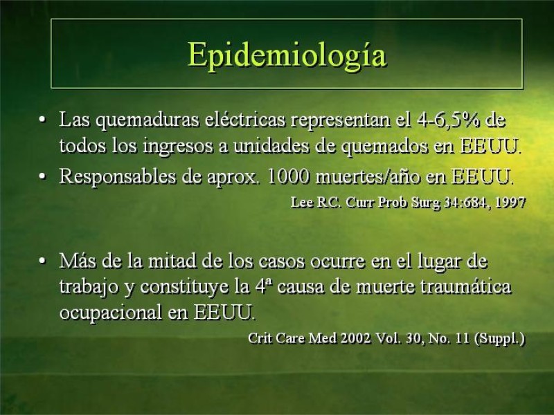 Diapositiva 3 de Lesiones Eléctricas