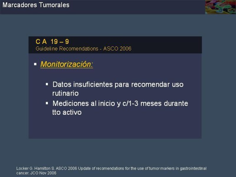 Diapositiva 19 de Marcadores Tumorales