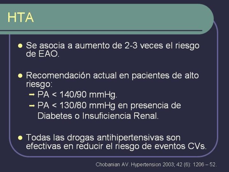 Diapositiva 11 de Tratamiento Médico de la EAO