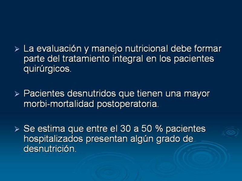 Diapositiva 1 de Soporte Nutricional en Cirugía