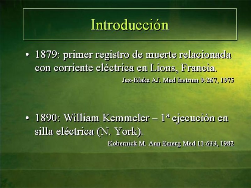 Diapositiva 2 de Lesiones Eléctricas